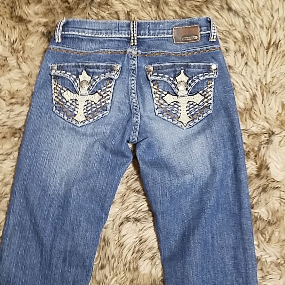 💎3for25 women's petrol Jeans size 25 size 26